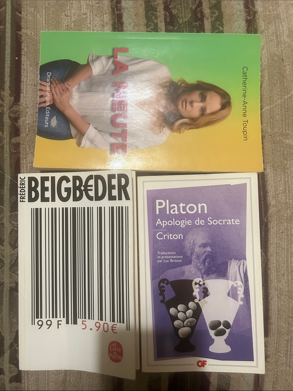 99F, Platon Apologie de Socrate Criton & La Meute